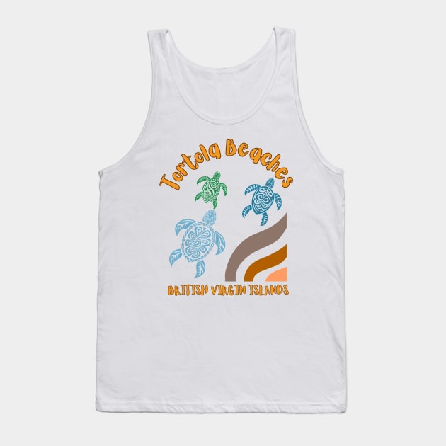 Tortola beaches British Virgin Islands Tank Top by DW Arts Design